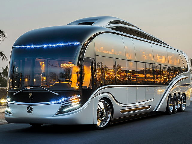 Luxury Bus Rental Abu Dhabi – Travel in Comfort and Style with Blue Line Transports