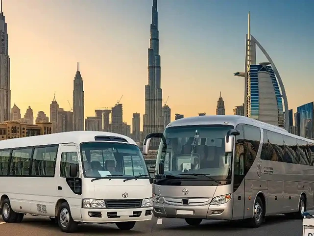 Bus Rental vs Van Rental in Abu Dhabi | Blueline Transport